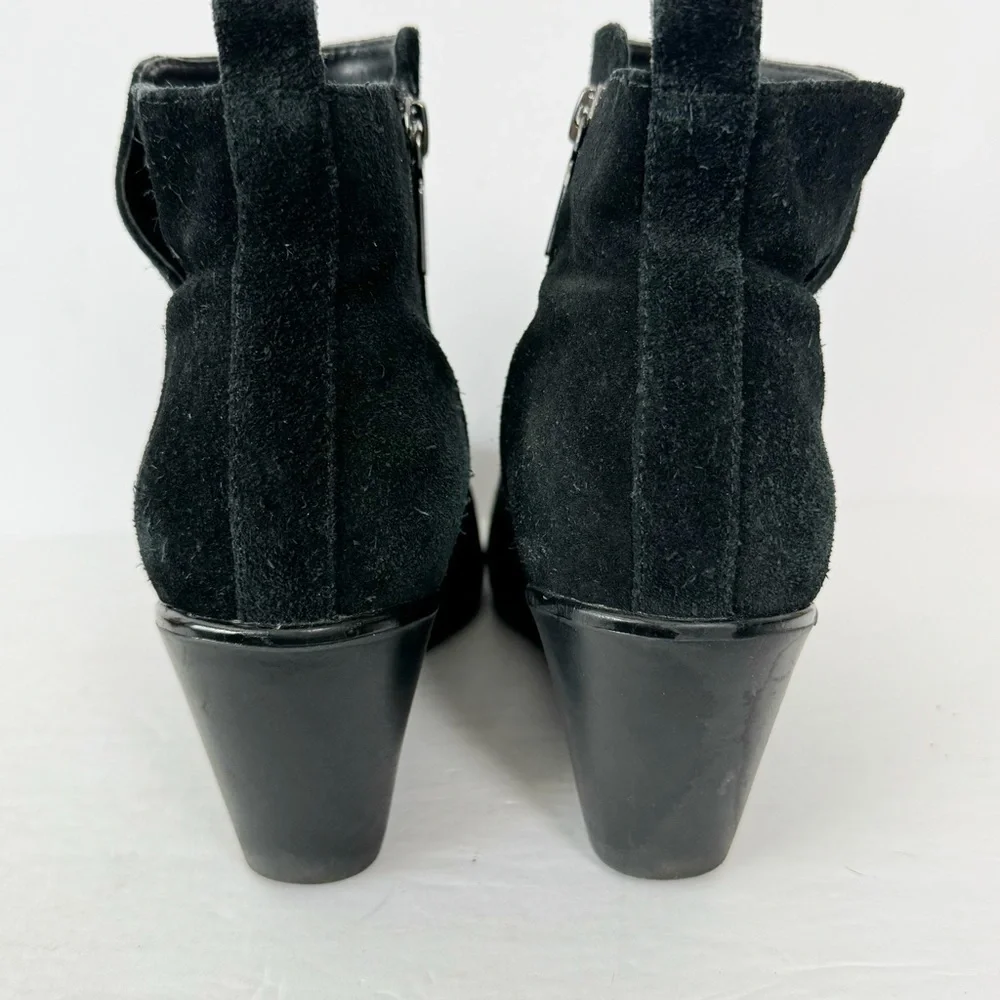 Blondo Waterproof Black Suede Wedge Rain Bootie Sz 7.5 Winter Outdoors Gorpcore